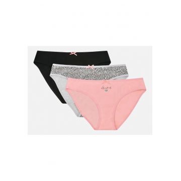 Set 3 perechi de chiloti Mi-Mi -  Bumbac - Dama - Multicolor Set 3 perechi de chiloti Mi-Mi -  Bumbac - Dama - Multicolor