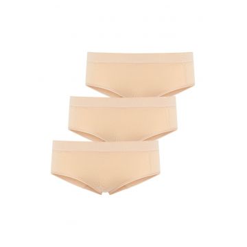 Set de chiloti hipster cu talie joasa - 3 perechi