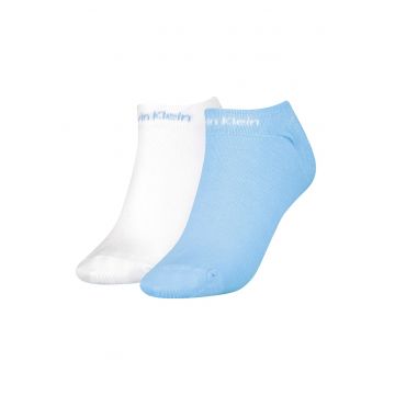 Set de sosete pana la glezna cu detaliu logo - 2 perechi