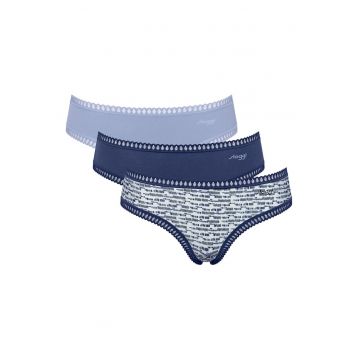 Set lenjerie intima dama -  10219671 V003 - albastru - bumbac si elastan