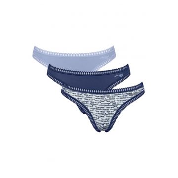 Set lenjerie intima dama -  10219704 V003 - albastru - bumbac - elastan