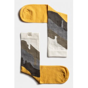 Sosete lungi unisex cu logo discret