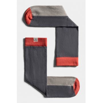 Sosete unisex lungi cu model colorblock