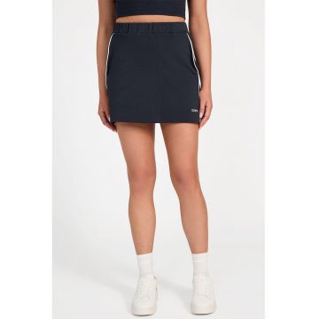 Fusta cu talie inalta si buzunare laterale