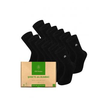 Set 12 perechi - Sosete clasice din bumbac pieptanat - Cutiuta 