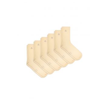 Set 6 perechi - Sosete din bumbac pieptanat -  fara cusatura - respirabile si confortabile