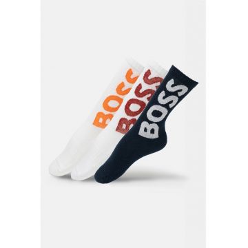 Set de sosete lungi cu logo supradimensionat - 3 perechi