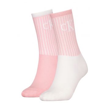 Set de sosete lungi cu model monograma -2 perechi