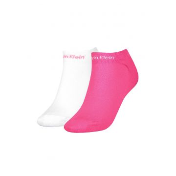 Set de sosete pana la glezna cu detaliu logo - 2 perechi