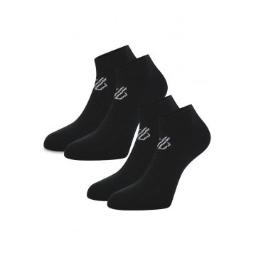 Sosete sport unisex  set 2 perechi - gri - bumbac - respirabile