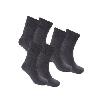 Sosete unisex  Essentials - set de 3 - gri - bumbac -