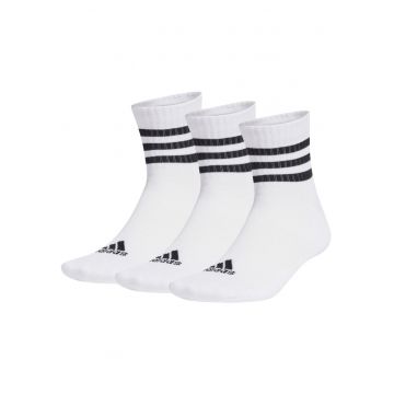 Set 3 perechi sosete  3-Stripes Cushioned Sportswear Mid-Cut