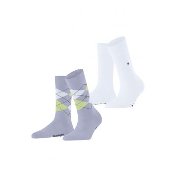 Set de sosete cu imprimeu Argyle - 2 perechi