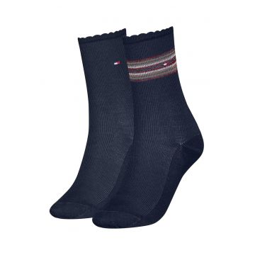 Set de sosete cu logo si imprimeu - 2 perechi