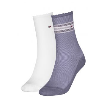 Set de sosete cu logo si imprimeu - 2 perechi