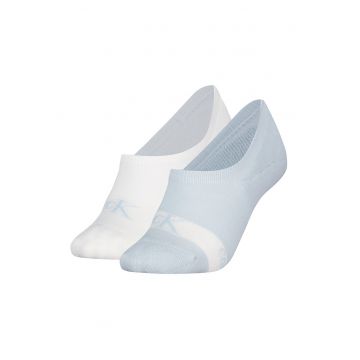 Set de sosete foarte scurte cu imprimeu logo - 2 perechi