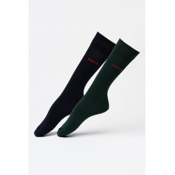 Set de sosete lungi cu logo - 2 perechi