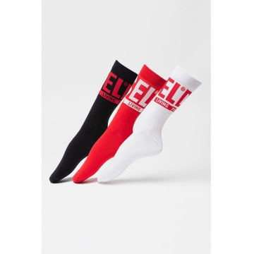 Set de sosete lungi cu logo- 3 perechi