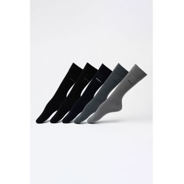 Set de sosete lungi cu logo - 5 perechi