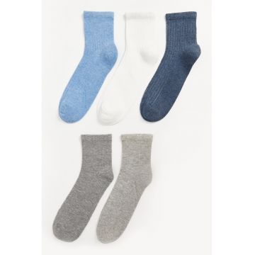 Set de sosete lungi din amestec de bumbac - 5 perechi