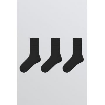 Set de sosete lungi uni - 3 perechi