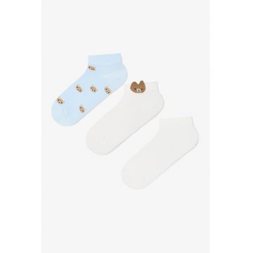 Set de sosete pana la glezna - 3 Perechi