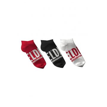 Set de sosete pana la glezna cu logo - 3 perechi