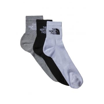 Set de sosete scurte cu imprimeu lofo pentru drumetii Multi Sport - 3 perechi