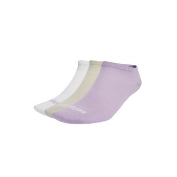 Set de sosete scurte unisex cu imprimeu logo - 3 perechi