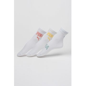 Set de sosete scurte unisex cu logo - 3 perechi