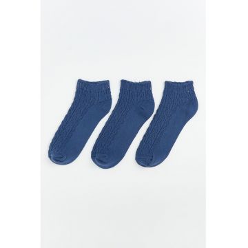 Set de sosete uni pana la glezna - 3 perechi