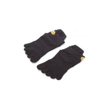 Sosete cu degete unisex -  Athletic No Show - material sintetic - negru - Negru
