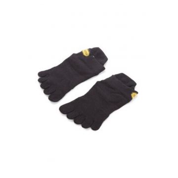 Sosete cu degete unisex -  Athletic No Show - material sintetic - negru