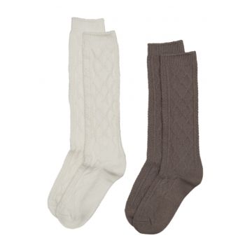 Sosete dama - alb crem maro bronz Homely