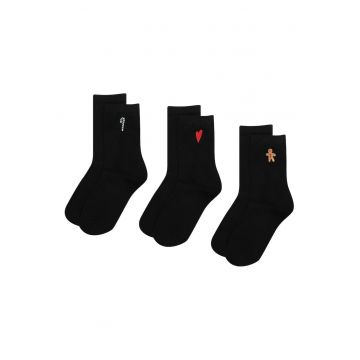 Sosete dama - de Craciun Negru Licorice  39/41