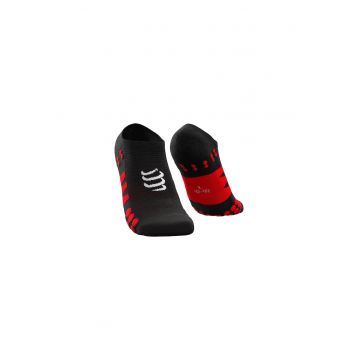 Sosete  No Show - Negru/Rosu