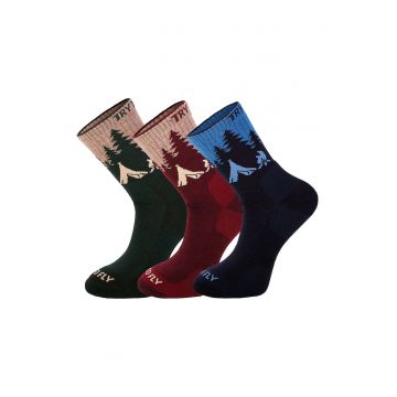 3 perechi sosete de drumetie din lana merino peisaj montan