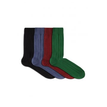 Cutie cu 4 perechi de sosete Groase din Lana - 43-46 EU - Multicolor