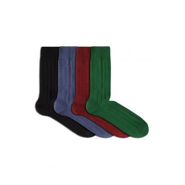 Merino box 4 negru - albastru - bordo - verde