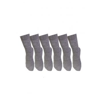 Set 5 perechi de sosete calduroase din lana merino Warm - Gri