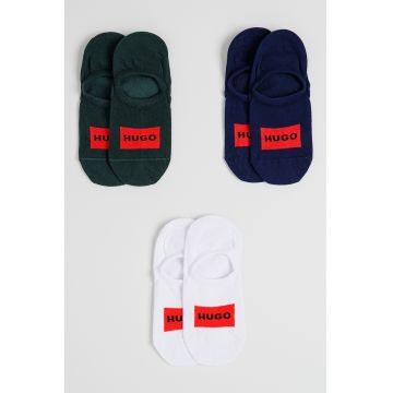 Set de sosete foarte scurte cu imprimeu logo - 3 perechi