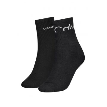 Set de sosete lungi cu imprimeu logo - 2 perechi