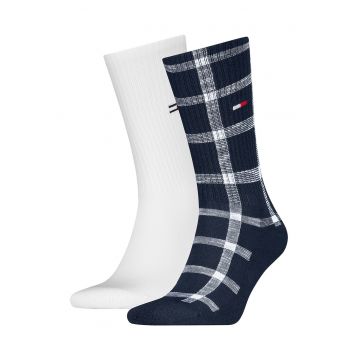 Set de sosete lungi unisex cu logo brodat - 2 perechi