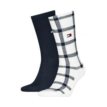 Set de sosete lungi unisex cu logo brodat - 2 perechi