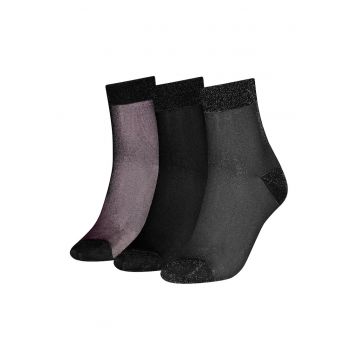 Set de sosete scurte cu logo - 3 perechi