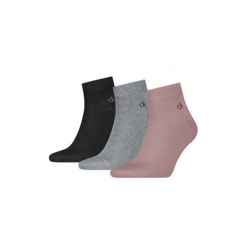 Set de sosete scurte cu logo - 3 perechi