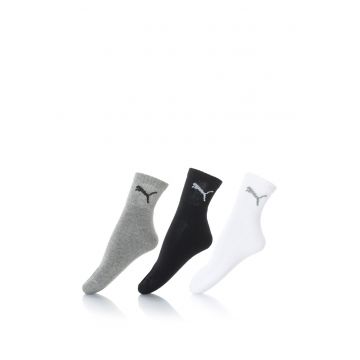 Set de sosete scurte unisex cu logo - 3 perechi