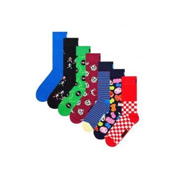 Set de sosete unisex cu imprimeu - 7 perechi