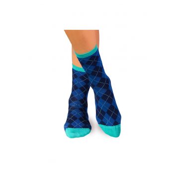 Sosete bambus COMFORT FEET Argyle Dark Blue