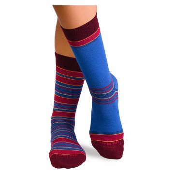 Sosete bambus dungi Burgundy Blue